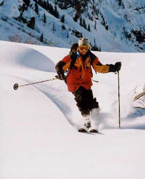 Fresh powder snow fun!